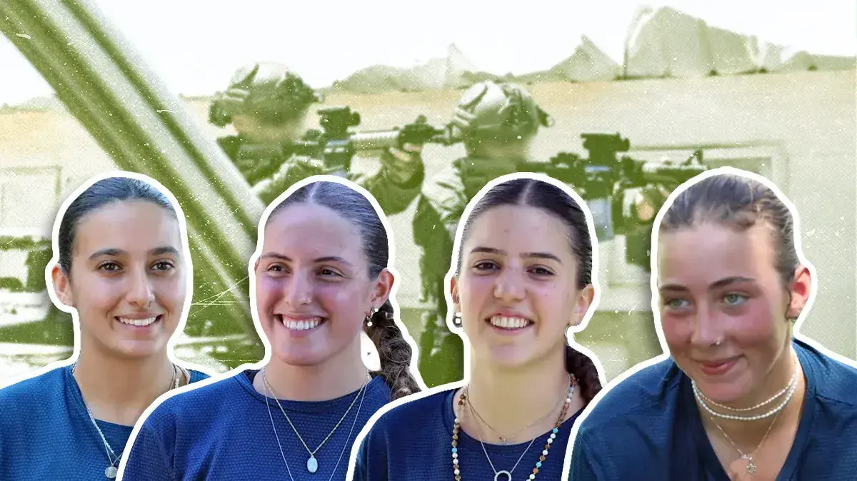 מלש"ביות המתאמנות לקורס טיס במכינה הקדם צבאית "חמש אצבעות" המכשירה בנות לשירות צבאי קרבי, זכרון יעקב