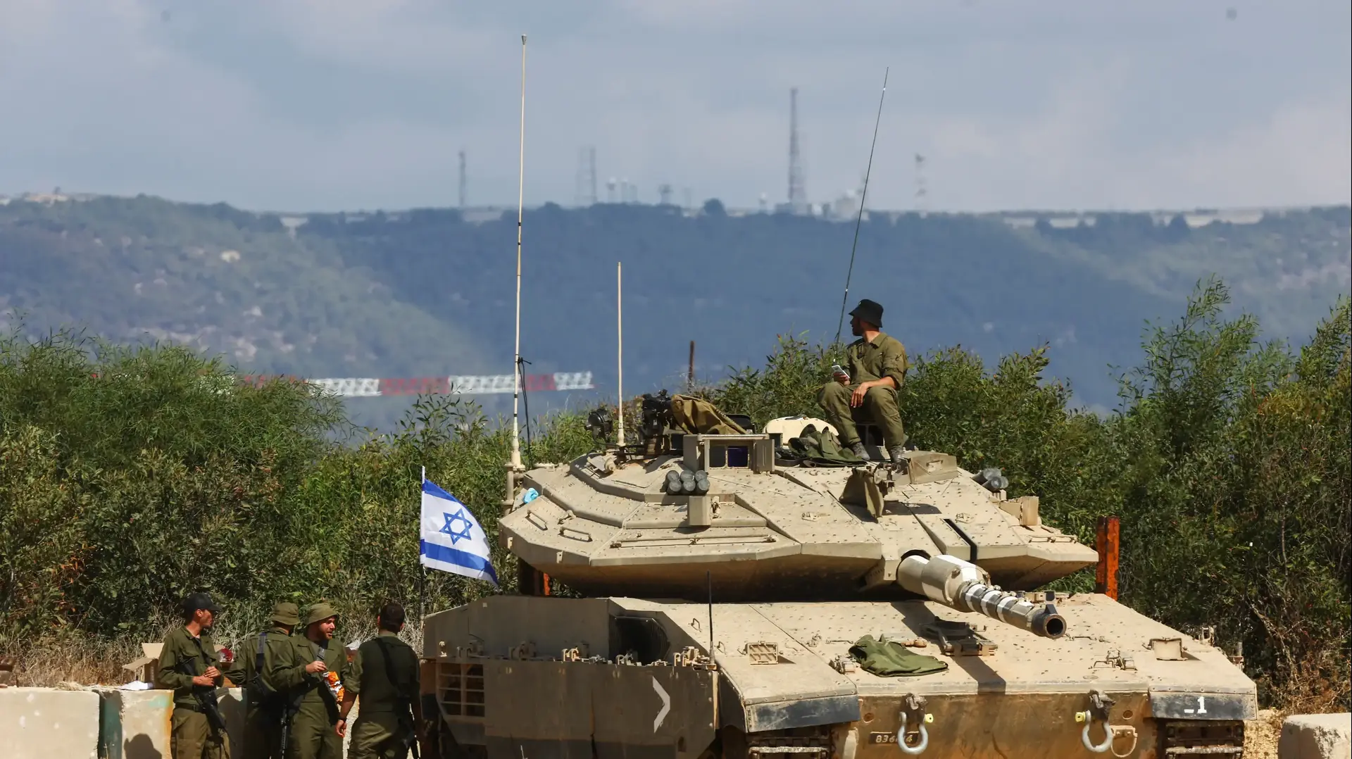 טנק ישראלי בגבול הצפון
