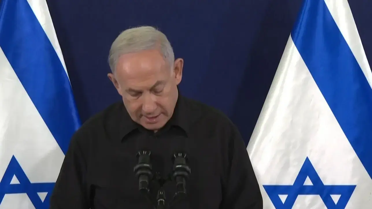 הצהרת ראש הממשלה בנימין נתניהו, תל אביב. 28 באוקטובר 2023