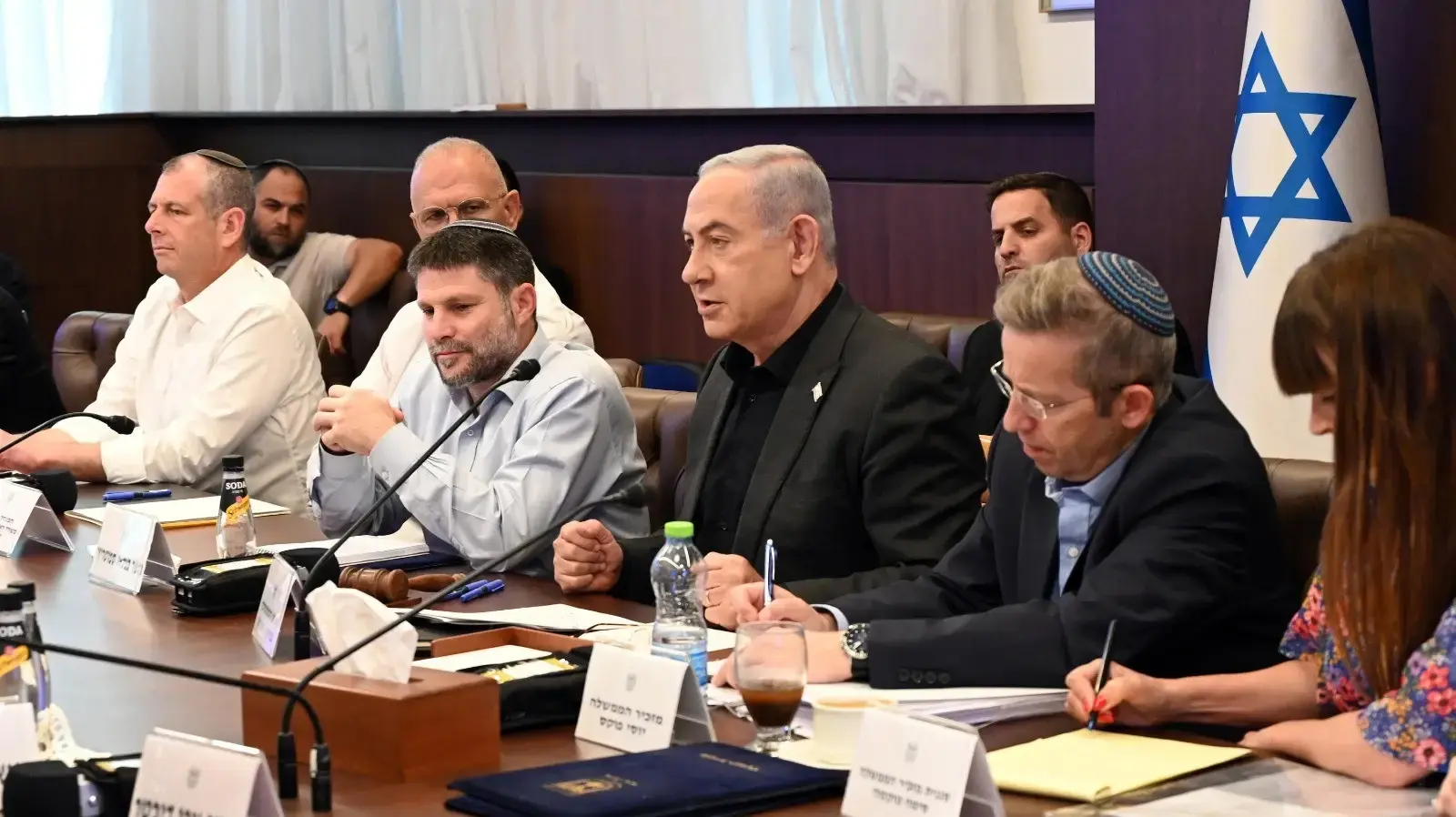 ראש הממשלה בנימין נתניהו השתתף בישיבת הקבינט החברתי-כלכלי בראשות שר האוצר בצלאל סמוטריץ, 31 באוקטובר 2023
