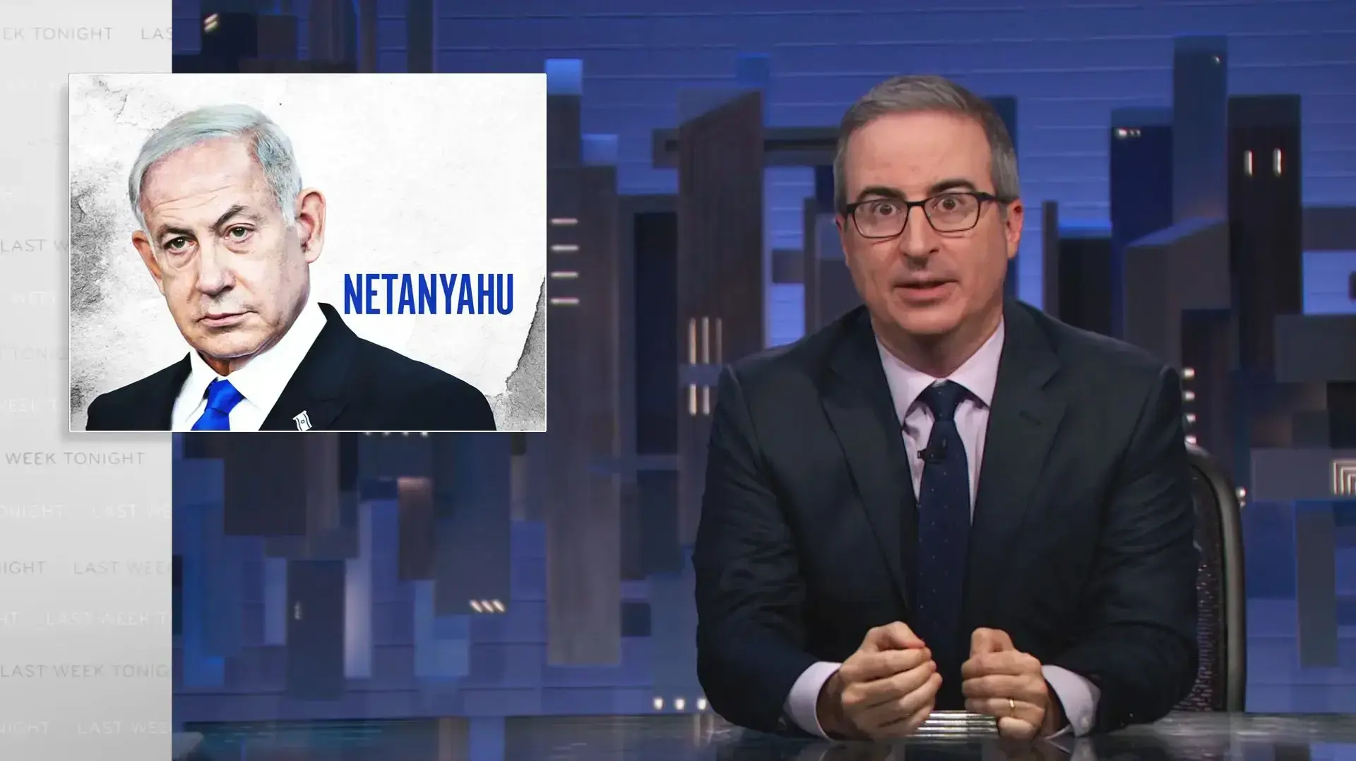 ג'ון אוליבר על המלחמה בעזה בעקבות הטבח ב-7 באוקטובר