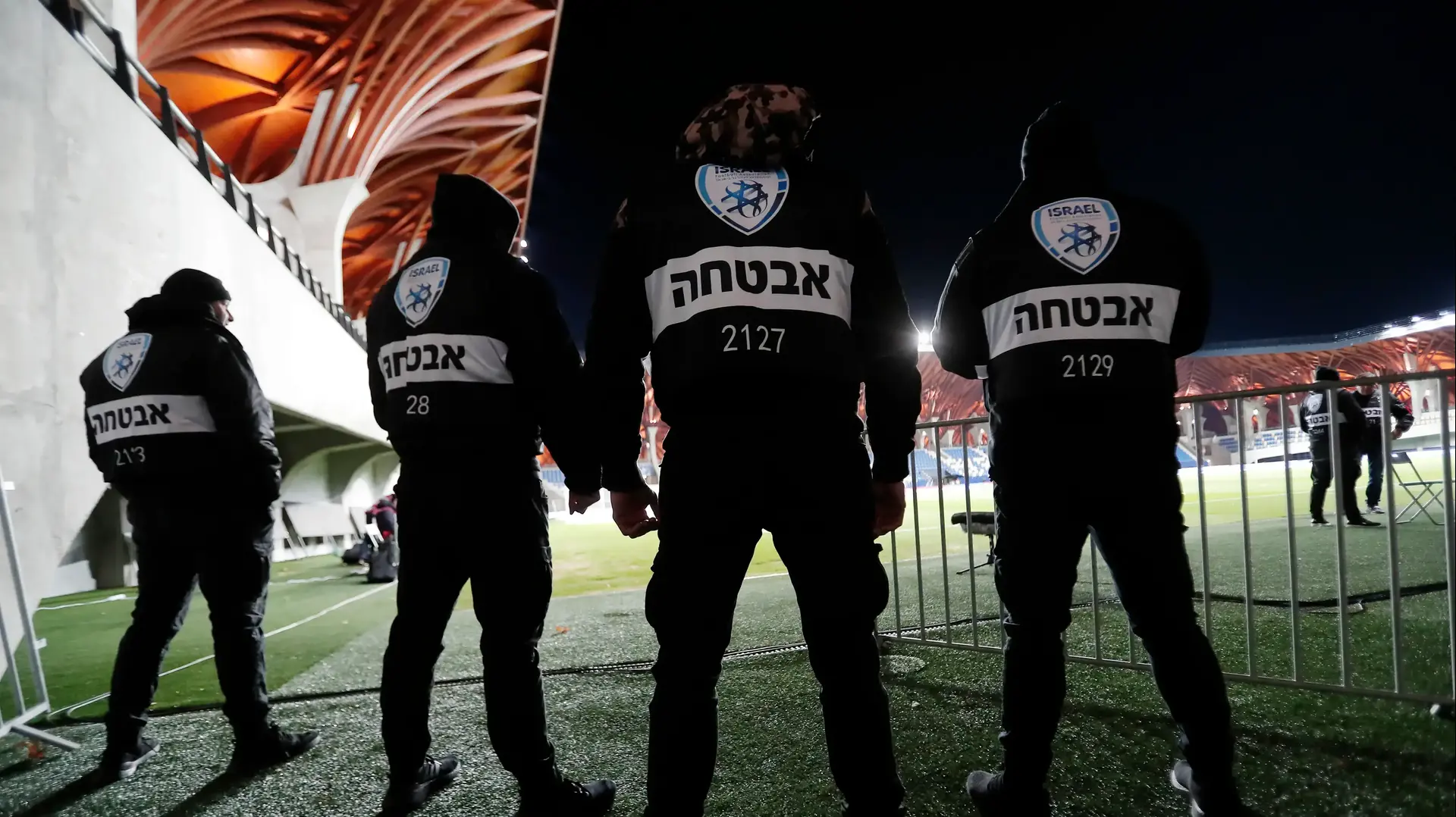 כוחות אבטחה במשחקה של נבחרת ישראל בהונגריה