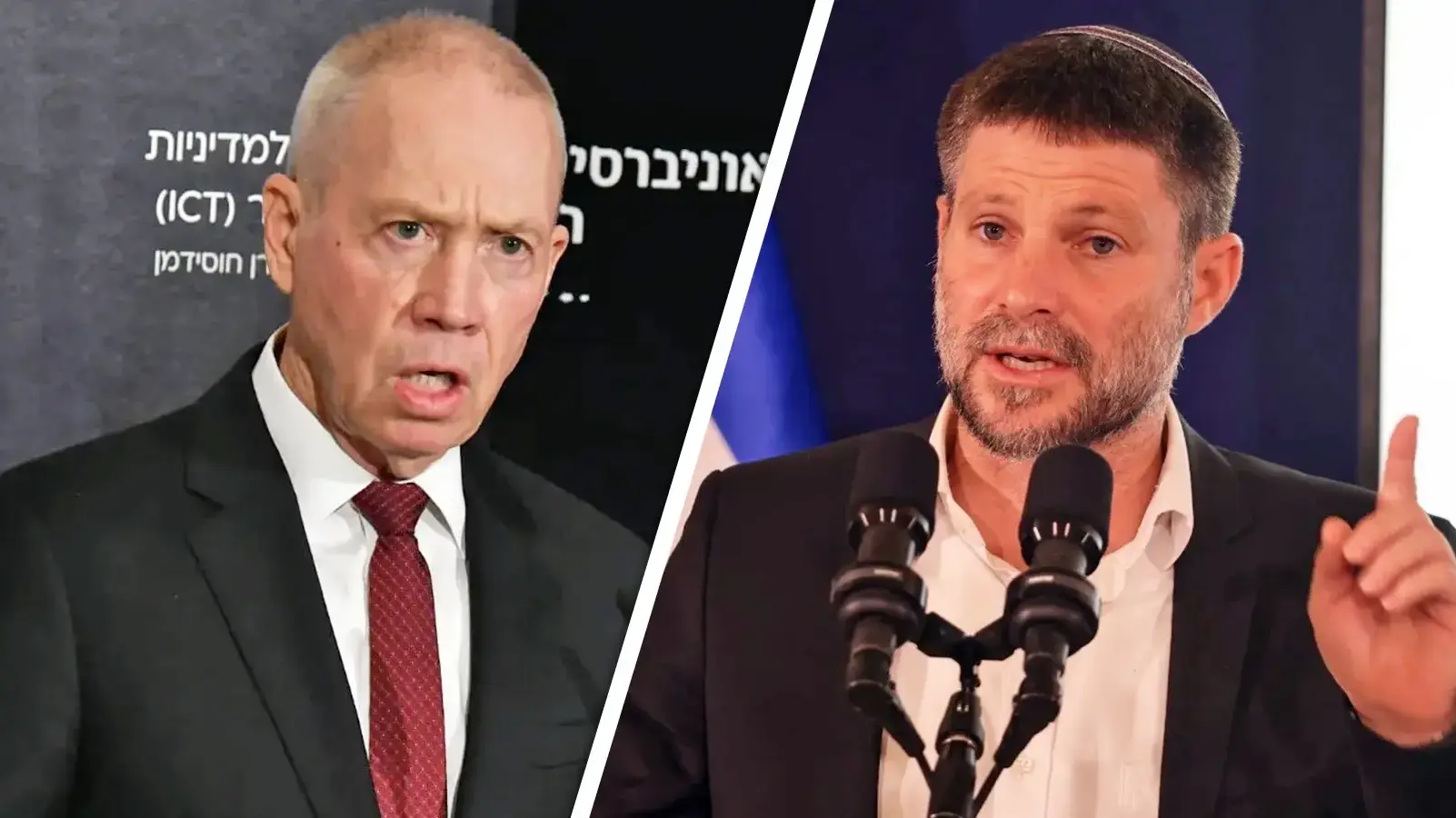 שר האוצר בצלאל סמוטריץ'. 2 בנובמבר 2023
שר הביטחון יואב גלנט. 11 בספטמבר 2023