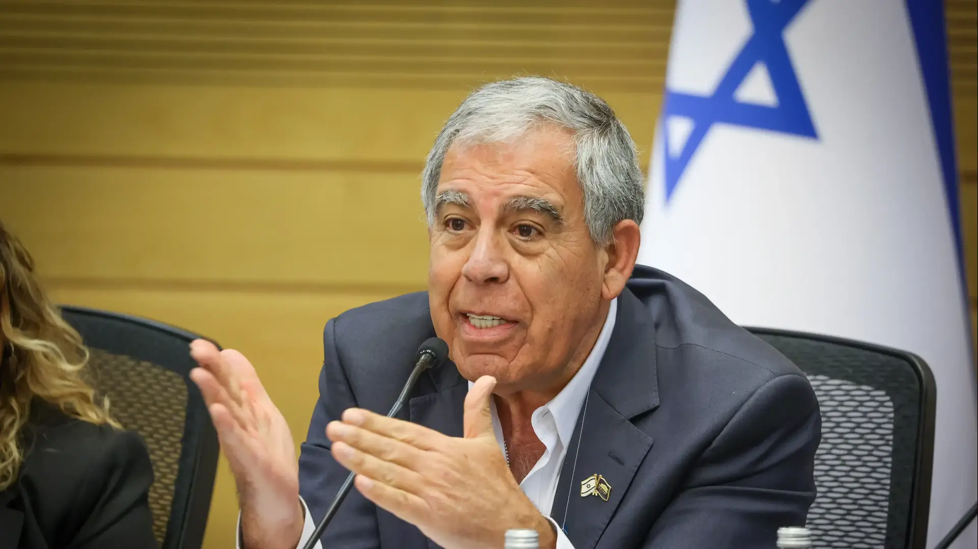 מיקי לוי בוועדה לביקורת המדינה בנושא רישוי כלי נשק, הכנסת. 18 בדצמבר 2023