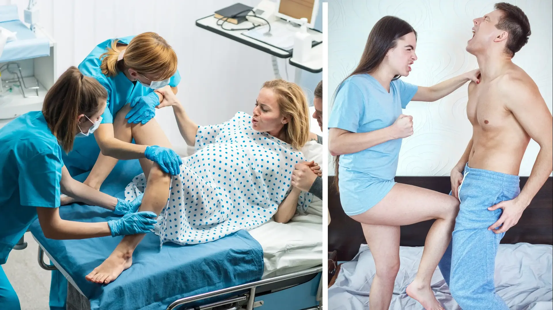 כאב של בעיטה בביצים מול כאב של צירי לידה כאב של בעיטה בביצים מול כאב של צירי לידה