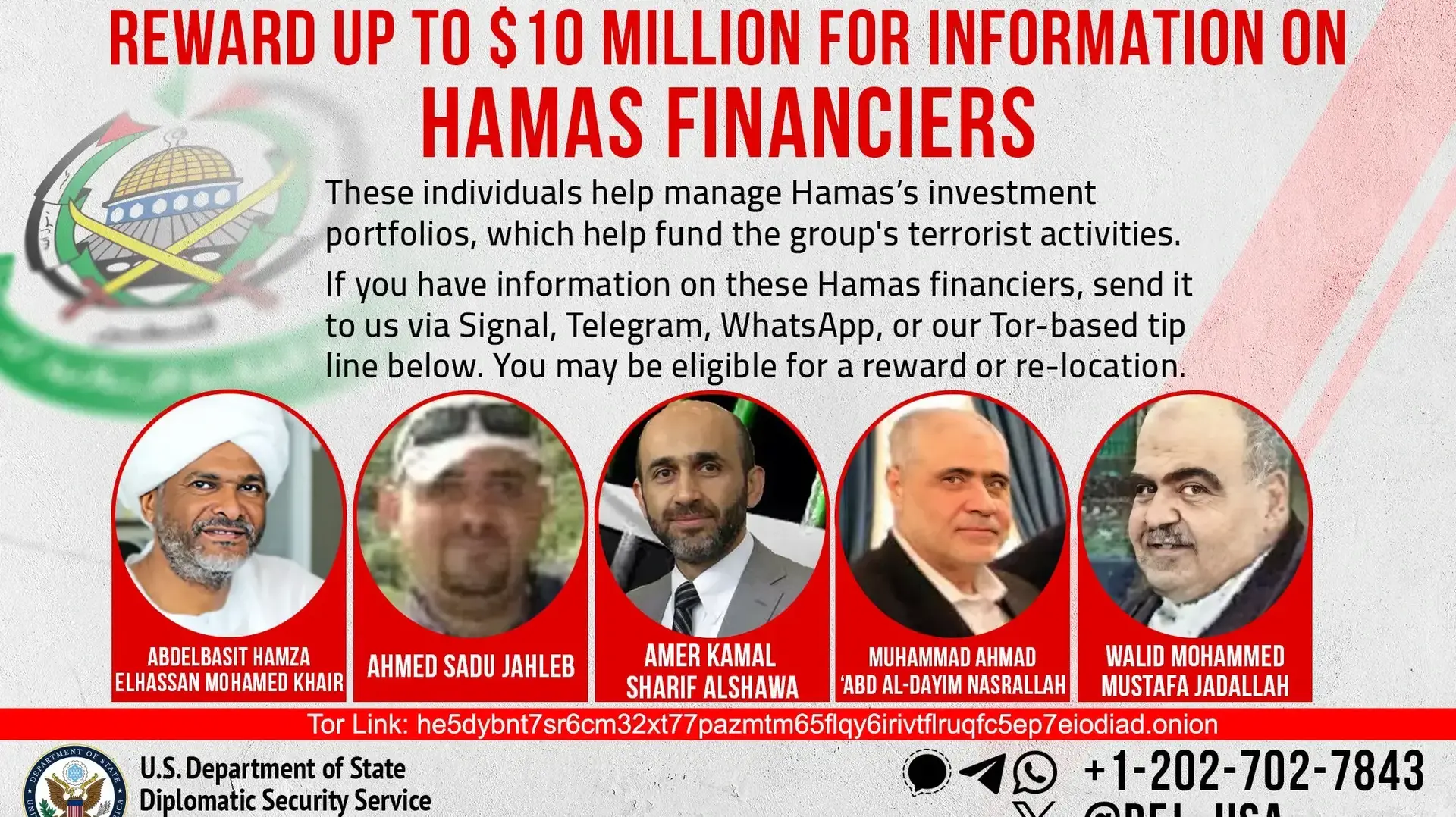 חמאס פרס מחלקת המדינה האמריקאית