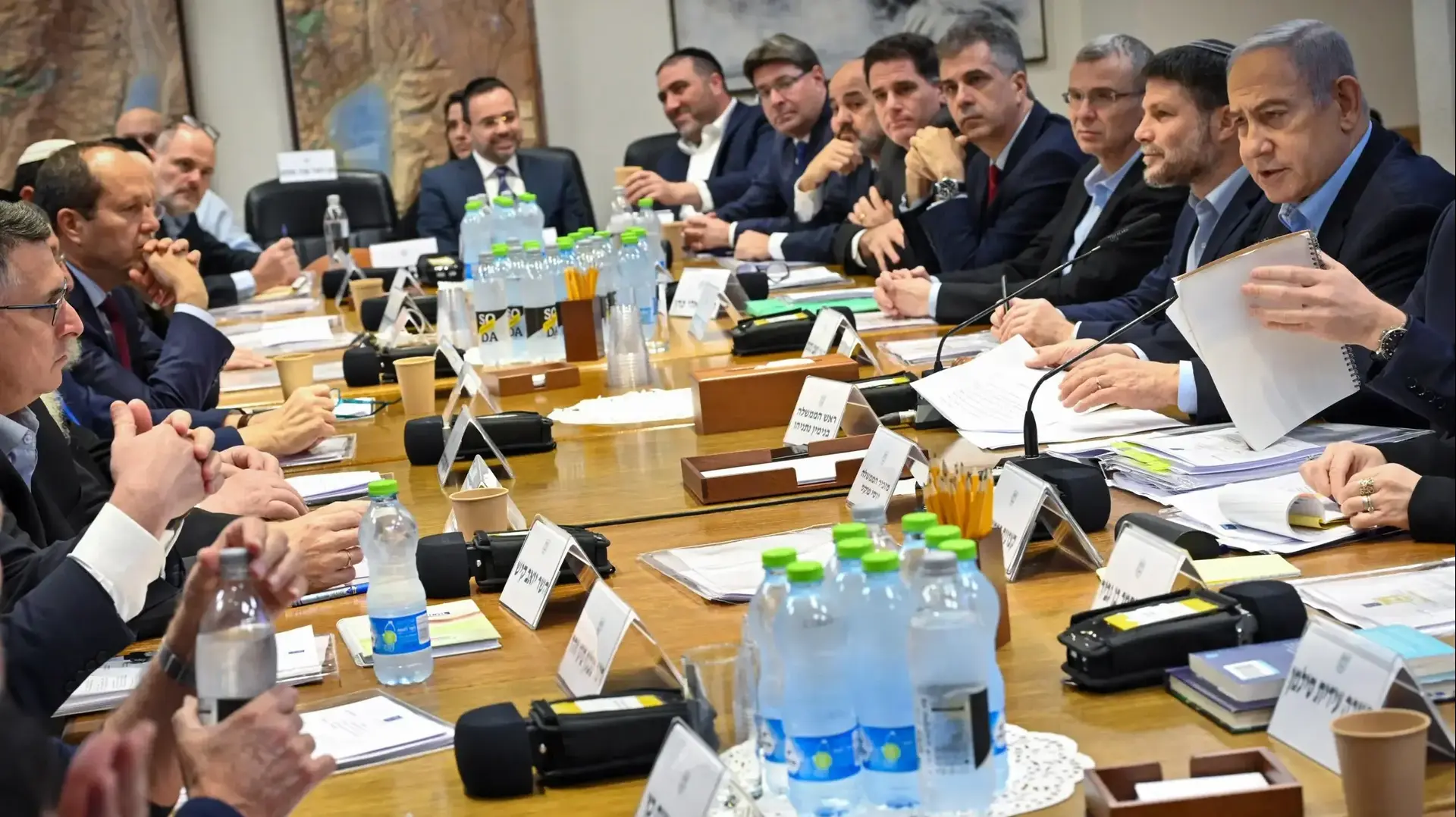 ראש הממשלה בנימין נתניהו בישיבת ממשלה.
ב7 לינואר 2024