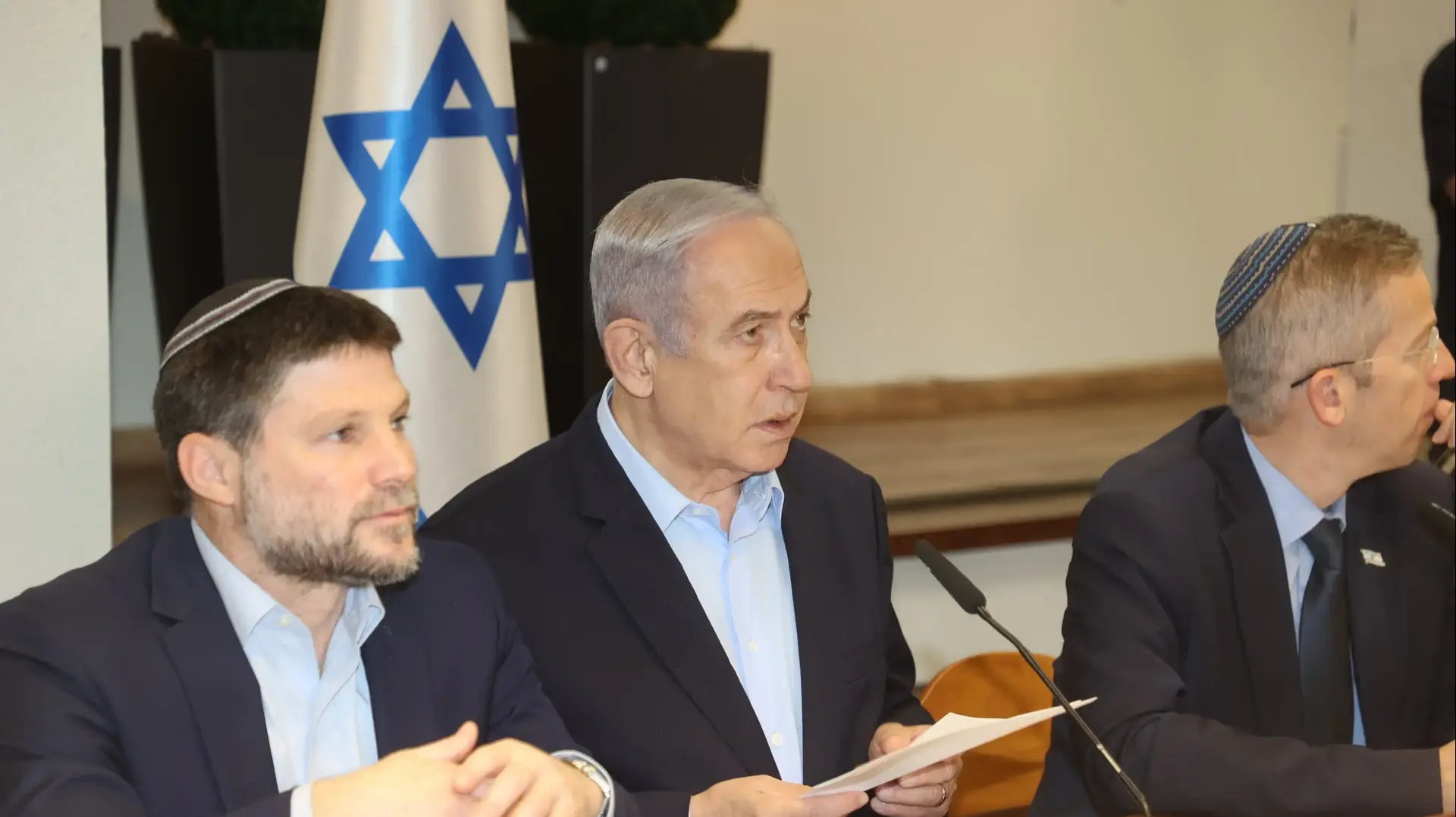 ראש הממשלה בנימין נתניהו בישיבת ממשלה.
ב7 לינואר 2024