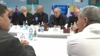 ישיבת הקבינט בהשתתפות ראשי רשויות קו העימות בצפון