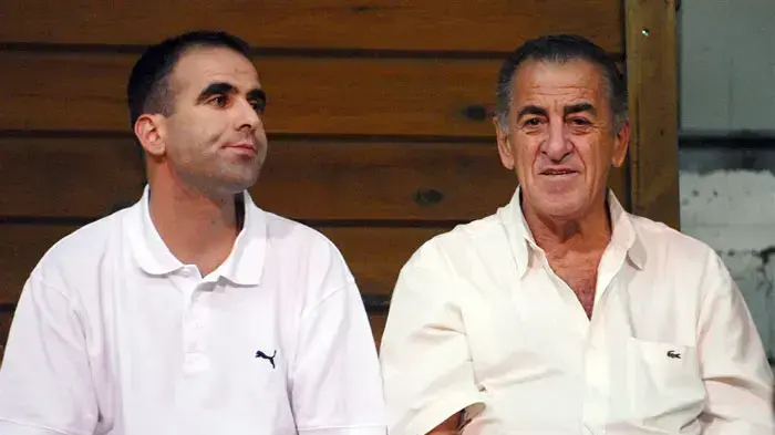 משה אשכנזי יושב ראש איגוד השופטים (מימין) עם תומר כהן משבץ השופטים