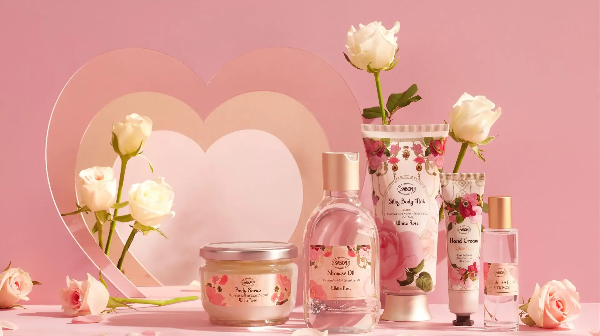 sabon, קולקציית “white rose” במהדורה מוגבלת.