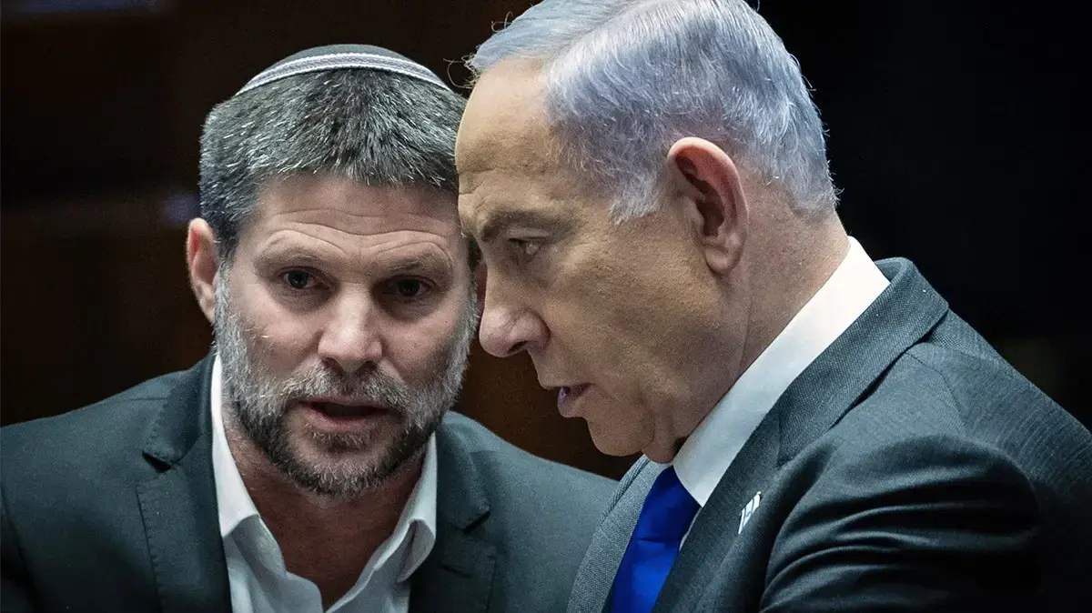 רה"מ בנימין נתניהו ובצלאל סמוטריץ'