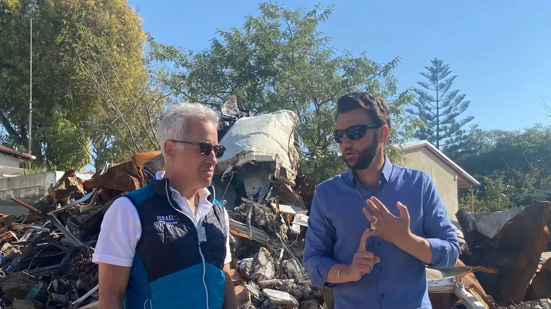 סילבן אדמס מבקר ביישובי עוטף עזה