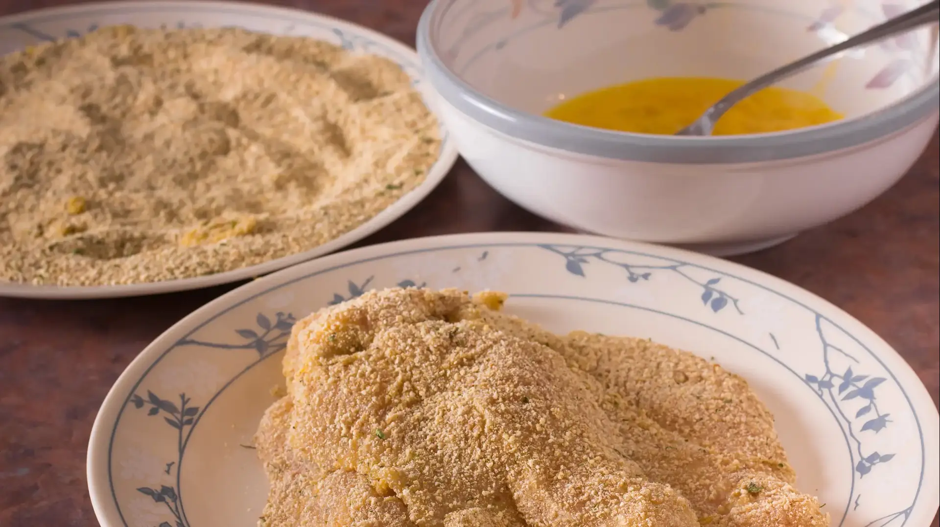 חזה עם עם פירורי לחם