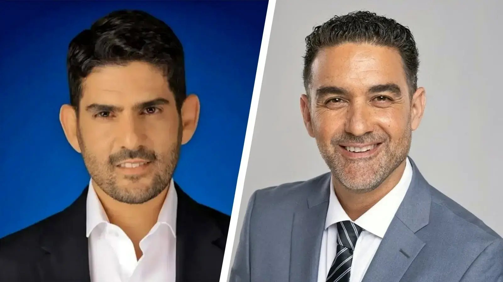 שני המתמודדים על ראשות העיר מעלה אדומים - שלומי ירוחם וגיא יפרח