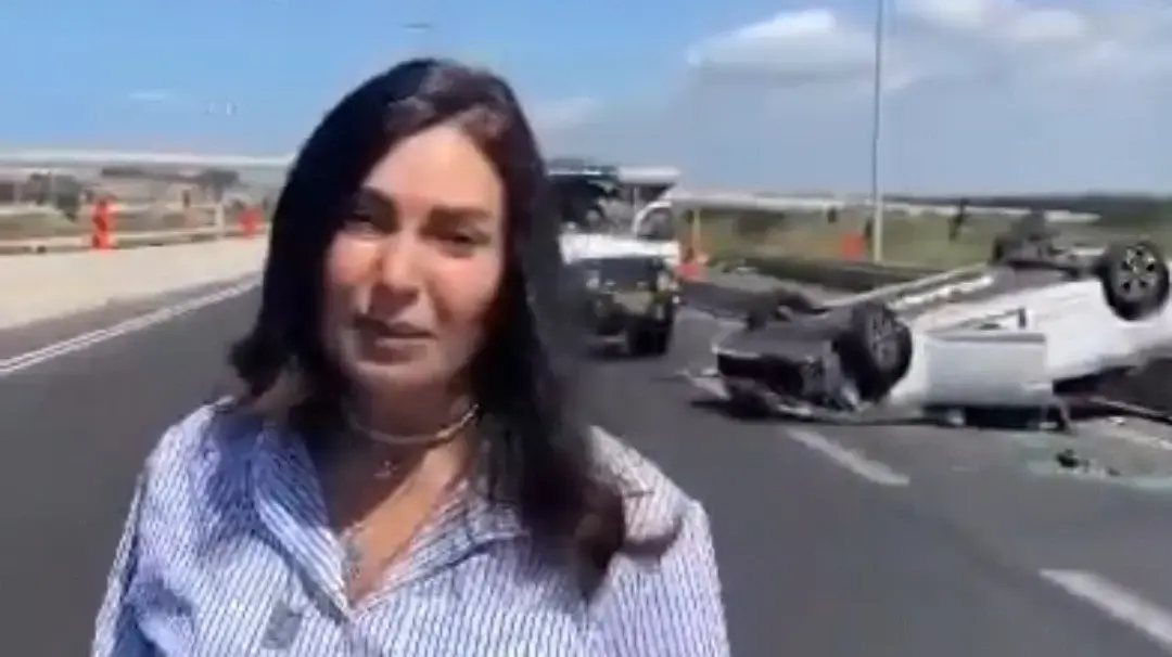 מירי רגב שרת התחבורה בזירת תאונת דרכים