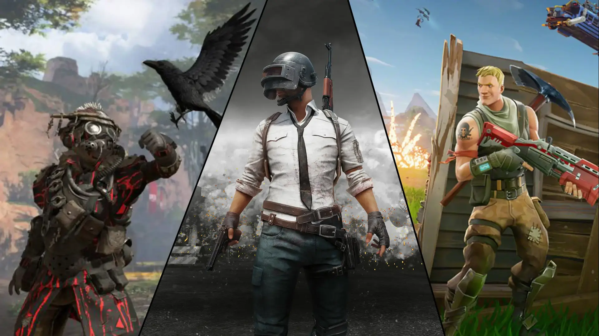 Apex Legends, Fortnite, PUBG