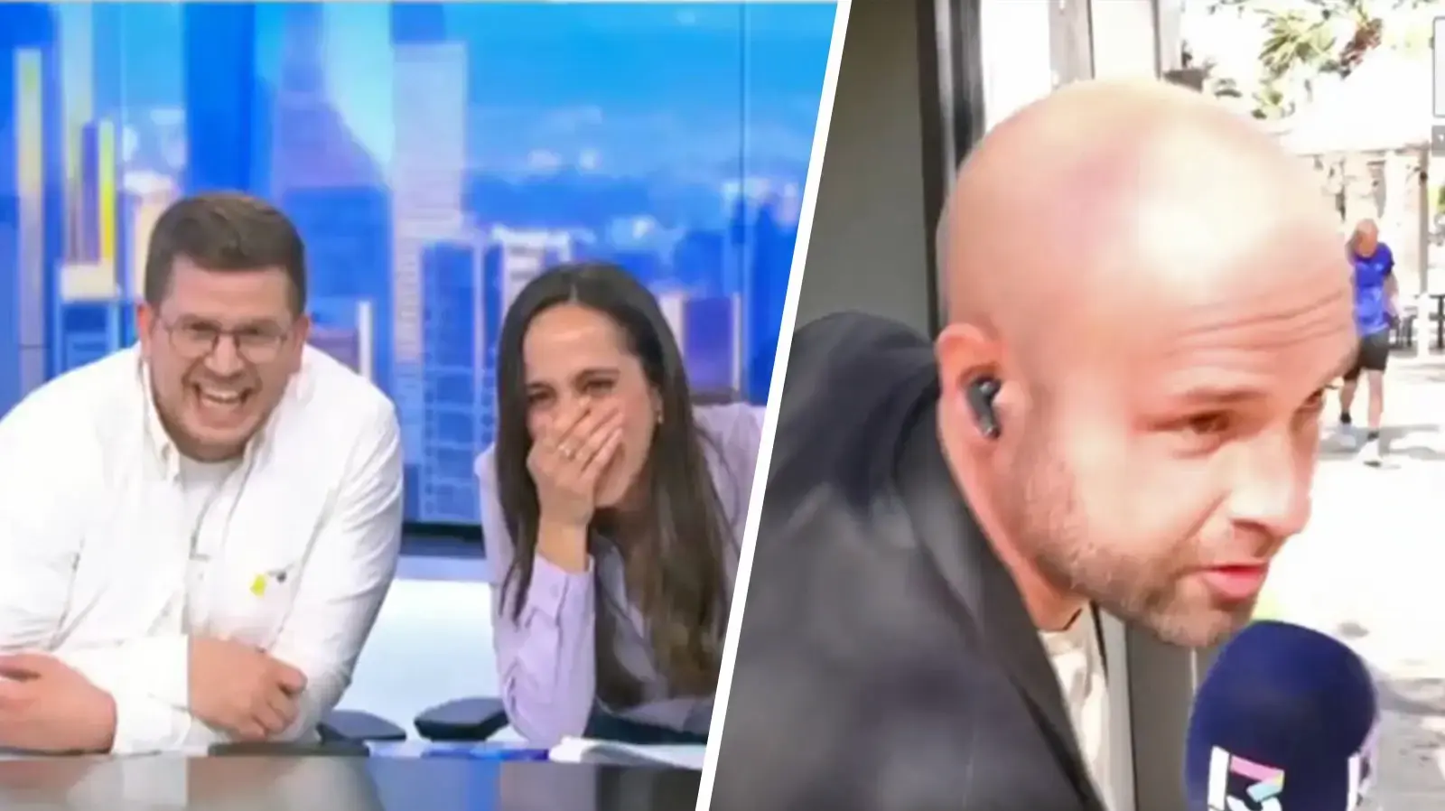 הכתב של ערוץ 13 נתקע - עומר ירדני ורותם ישראל נקרעים מצחוק