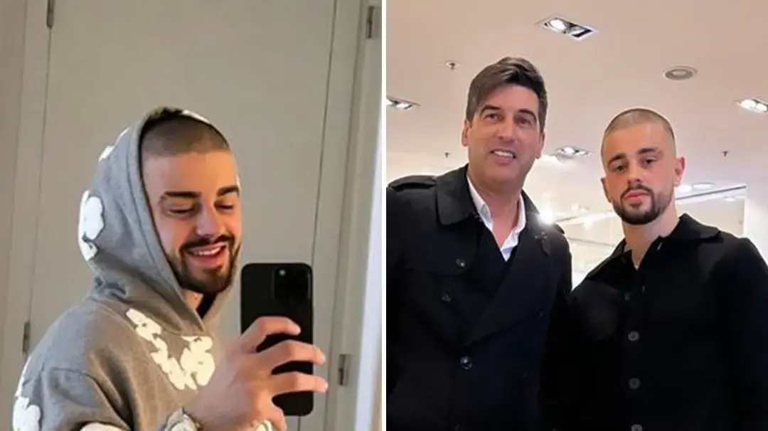 אדון ז'גרובה שחקן ליל עם מאמנו פאולו פונסקה