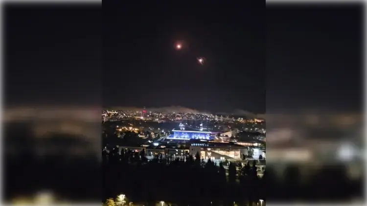 הדי פיצוצים ויירוטים מעל הכנסת בעקבות המתקפה האיראנית 14 באפריל 2024