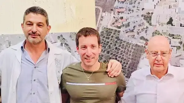 ד"ר צבי שלג, איציק שמולי ופרופסור מסעוד בהרום