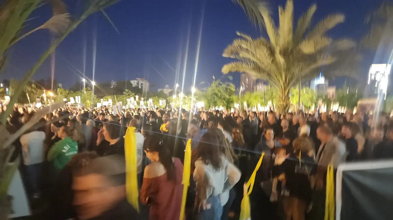 7 חודשים למלחמה: עימותים בעצרת של תושבי העוטף ושער הנגב