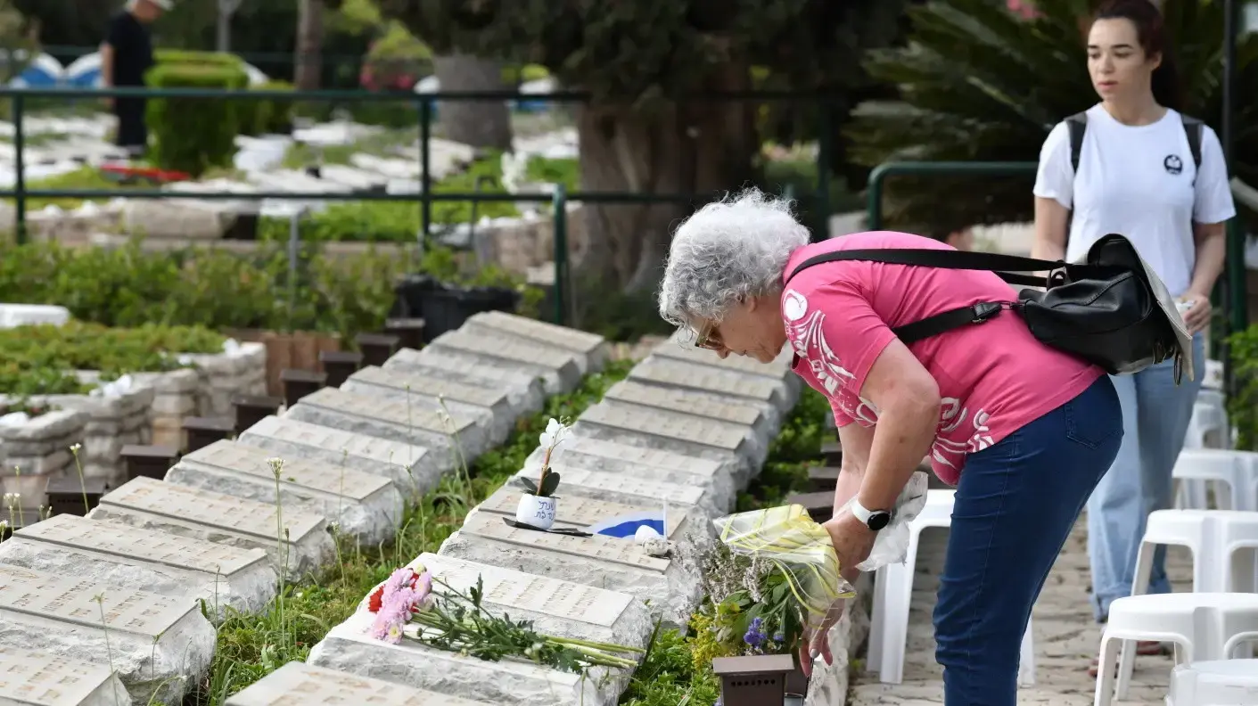 החלקה הצבאית בבית העלמין קרית שאול, ערב יום הזיכרון תשפ"ד, 12 במאי 2024