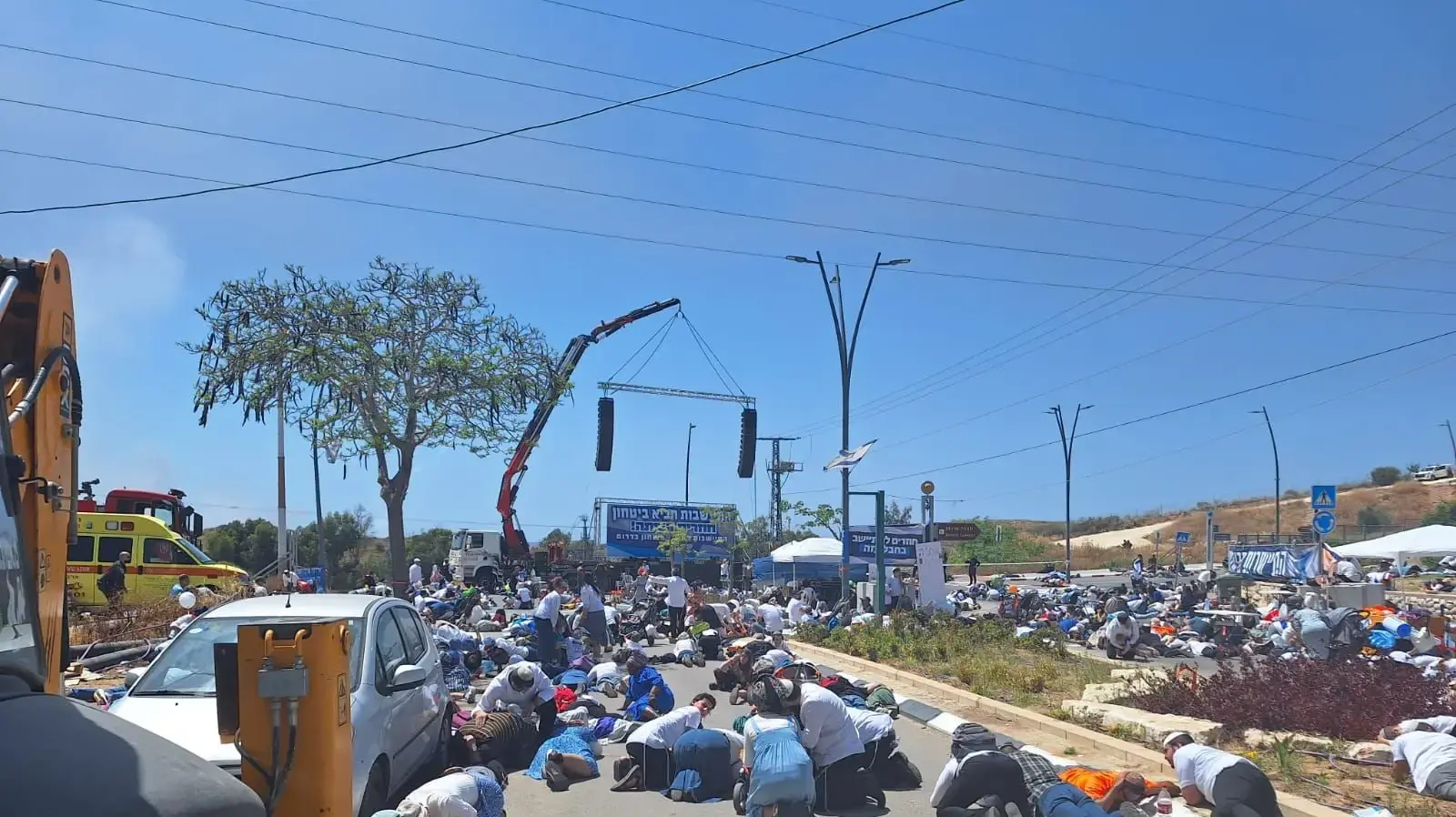 אזעקה בשדרות במהלך צעדה ביום העצמאות