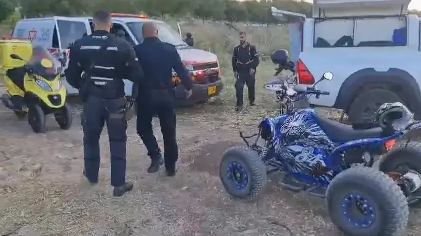 זירת אירוע הירי בקריית אתא