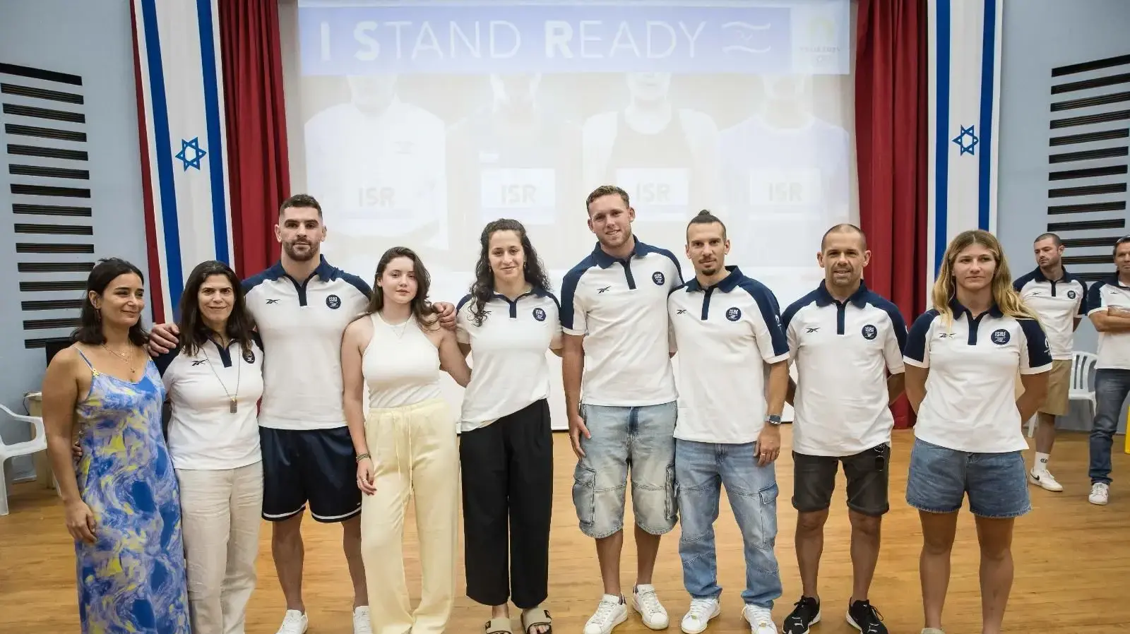 המשלחת האולימפית עם אגם גולדשטיין שחזרה משבי חמאס