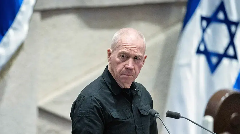 שר הבטחון יואב גלנט בכנסת
