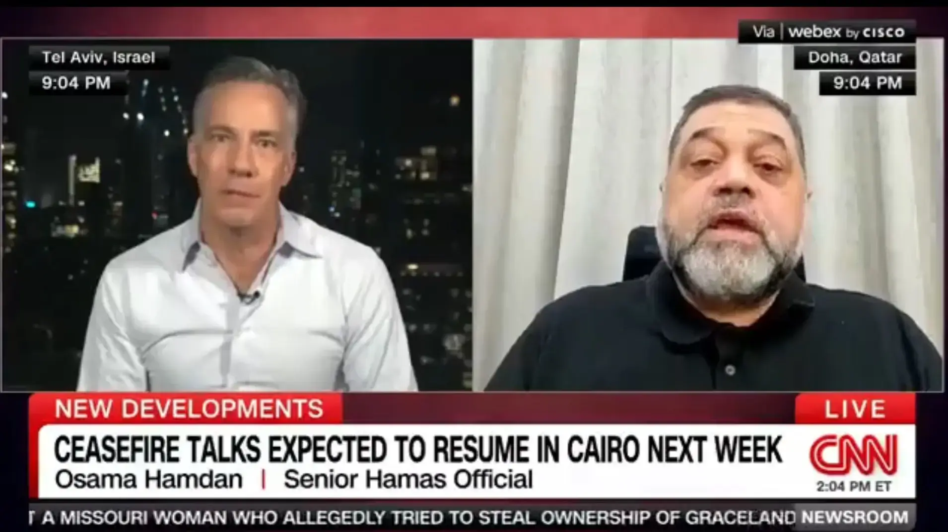 אוסמה חמדאן התראיין ל CNN ונטש בזעם את הריאיון אוסמה חמדאן התראיין ל CNN ונטש בזעם את הריאיון