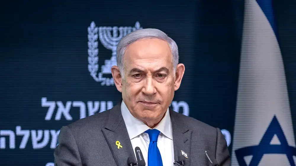 ראש הממשלה בנימים נתניהו במסיבת עיתונאים 2 בספטמבר 2024
