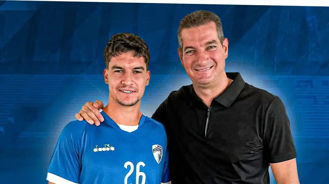 נדב נידם, עירוני קרית שמונה, עם סוכנו עידן בן אבו