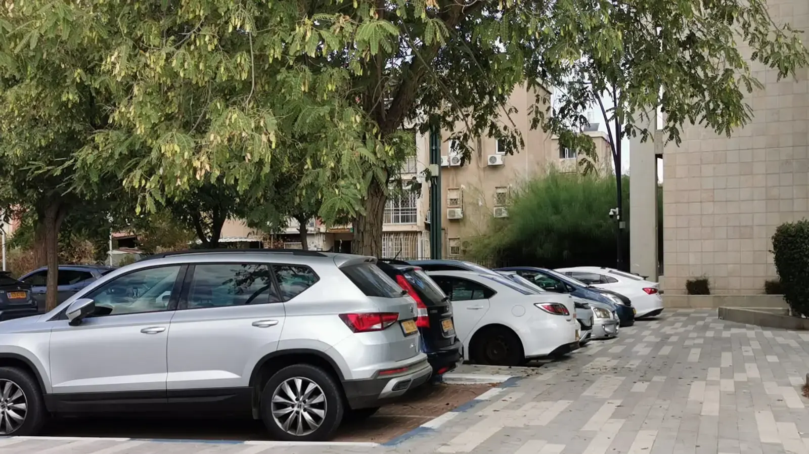 חנייה בכחול לבן בבאר שבע