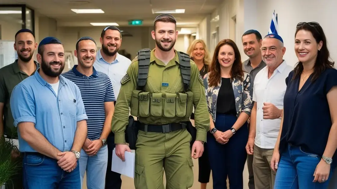 ההתרגשות בשיאה: כשחיילי המילואים חוזרים למשרד.