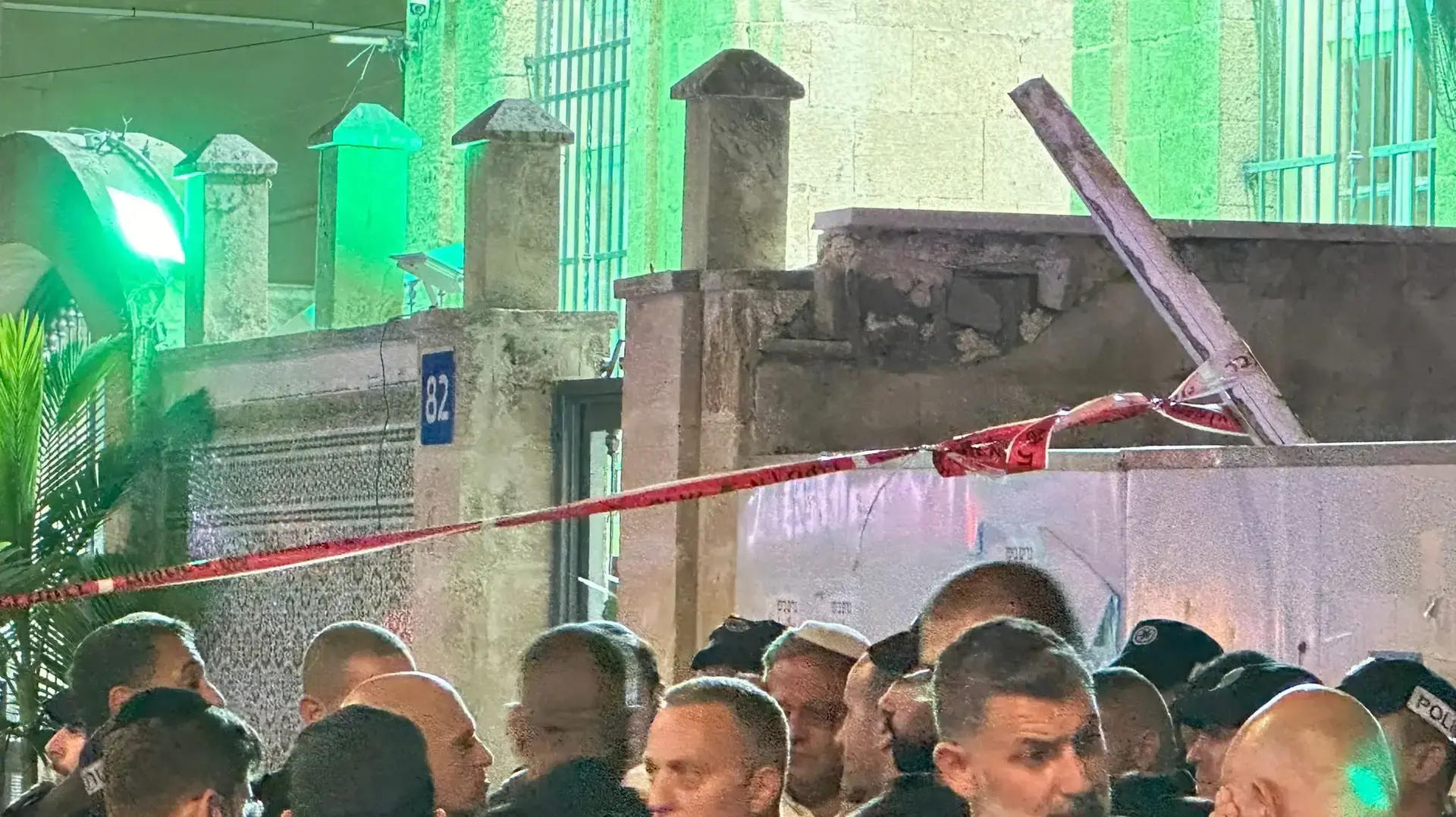 בן גביר בזירת הפיגוע ביפו