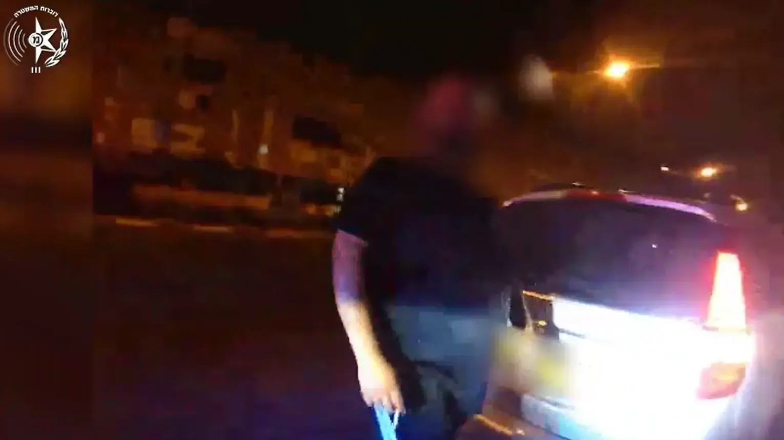 תיעוד הבדיקה בה נתפס הנהג תיעוד הבדיקה בה נתפס הנהג