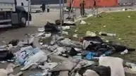 אשפה שהשאירו אחריהם עשרות אלפי חסידים בשדה התעופה בקאו שברומניה