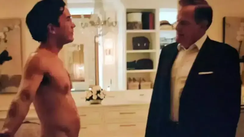 "גבר במלואו", סצינת הזקפה