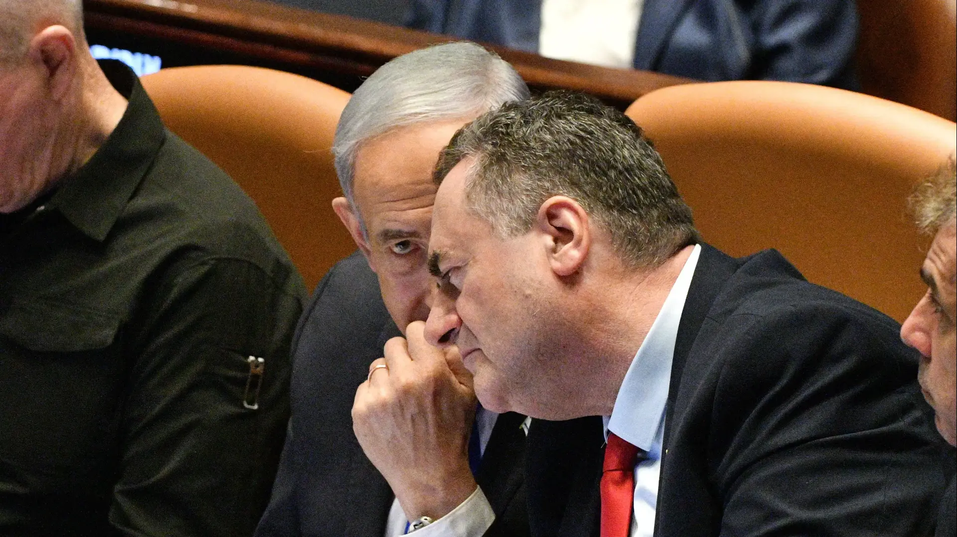 ישראל כץ, בנימין נתניהו, פתיחת כנס החורף של מושב הכנסת, 28 באוקטובר 2024