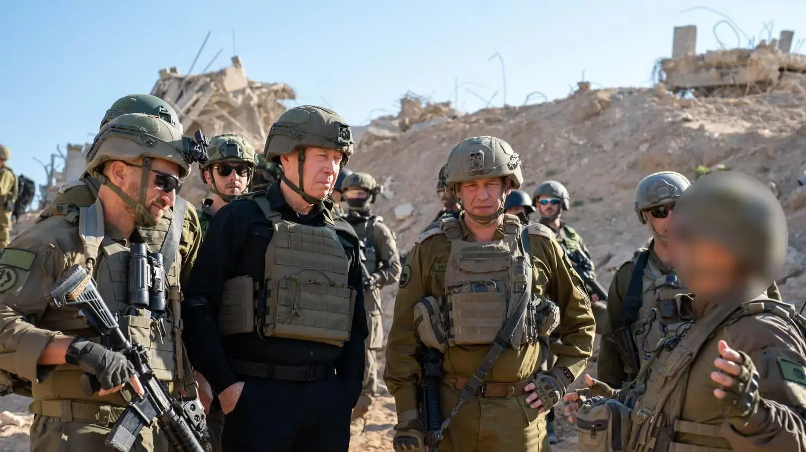 שר הביטחון יואב גלנט בסיור ברצועת עזה, 30 לאוקטובר 2024