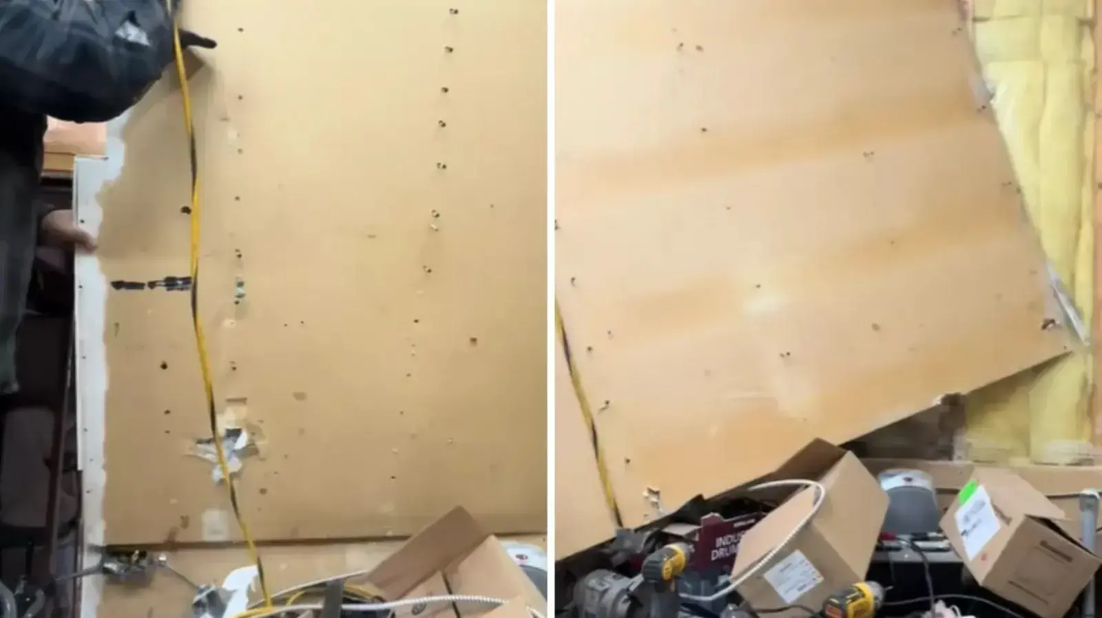 הסירו פאנלים מהקירות ונדהמו מה שימוש לבידוד