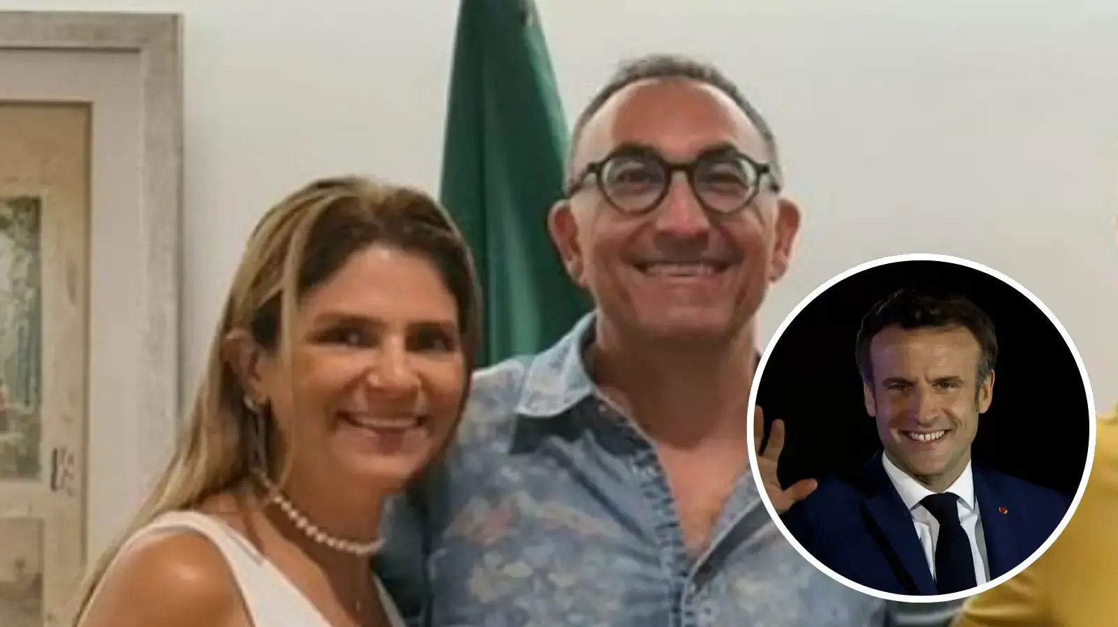 עמנואל מקרון, ישראל קטורזה ואשתו