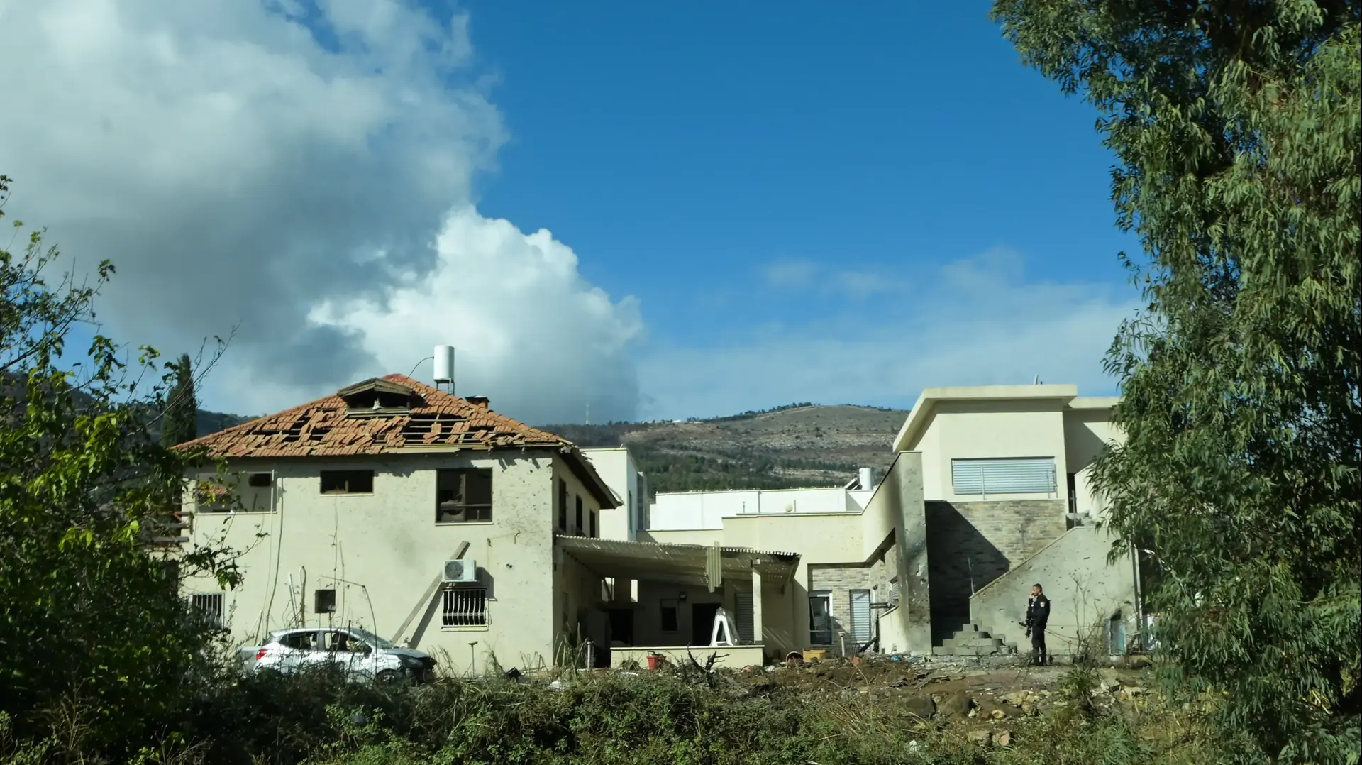 נזק שנגרם לבתים מירי, קריית שמונה, 26 בנובמבר 2024