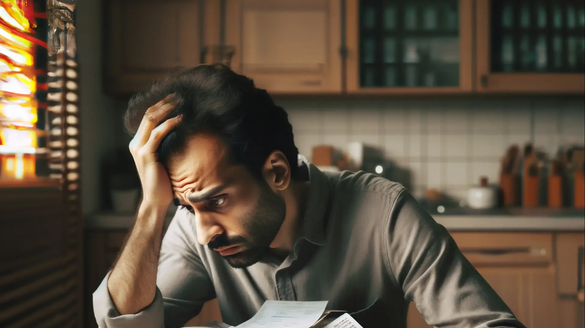 אדם שקוע בחובות