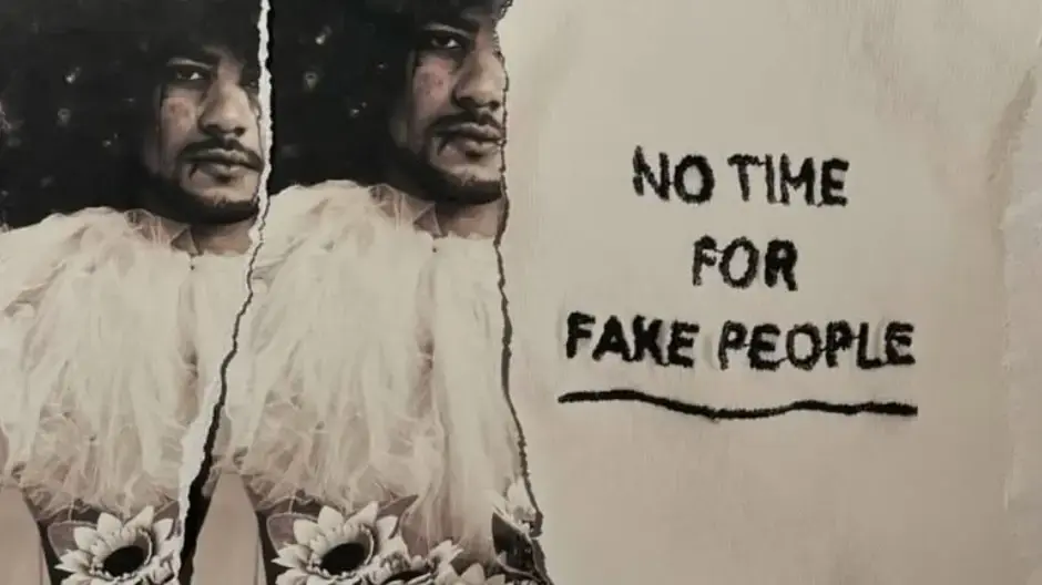 No time for fake people | מתוך תערוכת ״צבע״ של חזאית הטנרדים נתלי יצחקוב