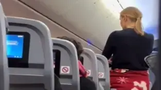 נוסעת עמדה במשך 7 שעות בטיסה נוסעת עמדה במשך 7 שעות בטיסה