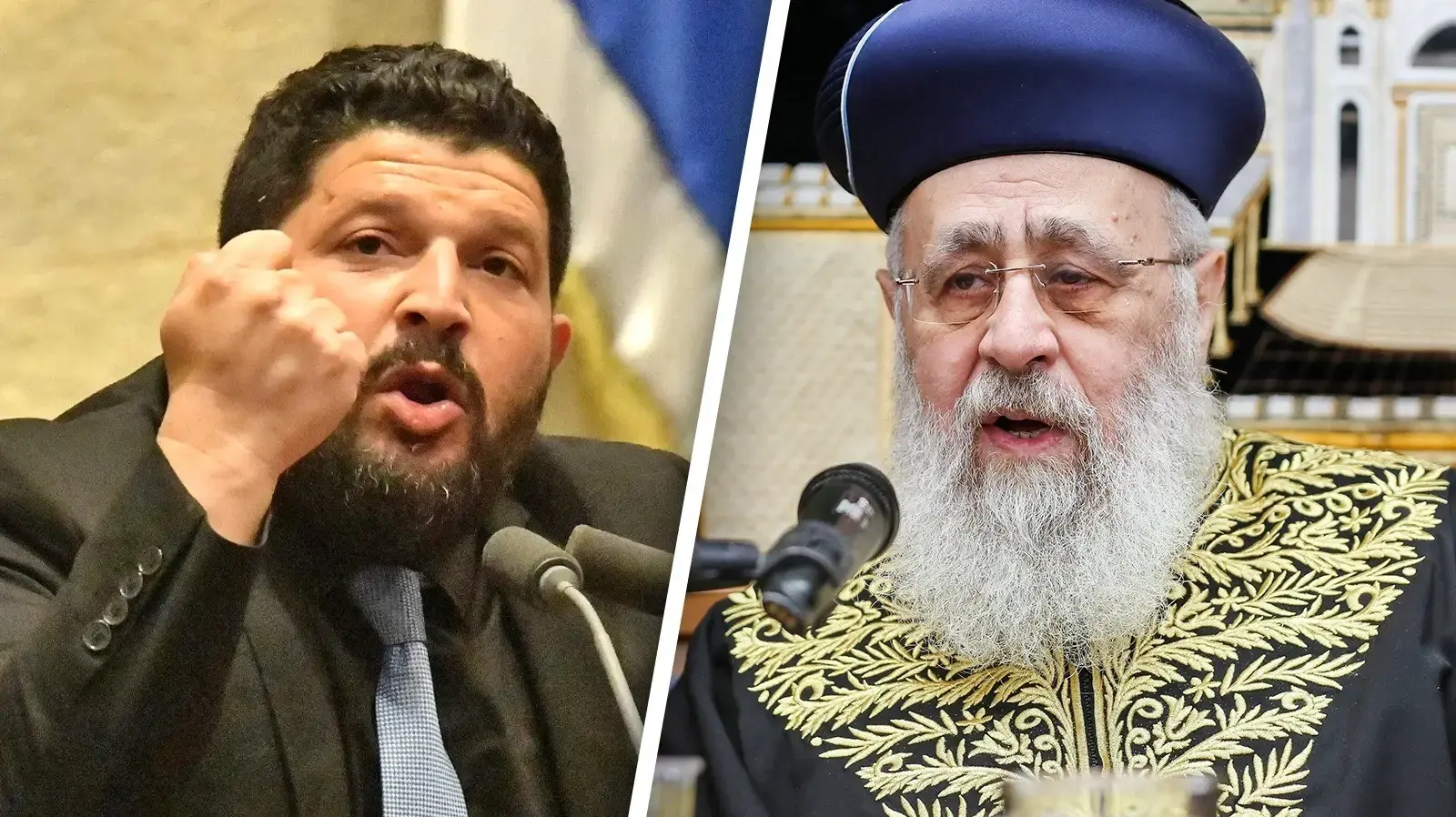 הרב יצחק יוסף וח"כ אלמוג כהן