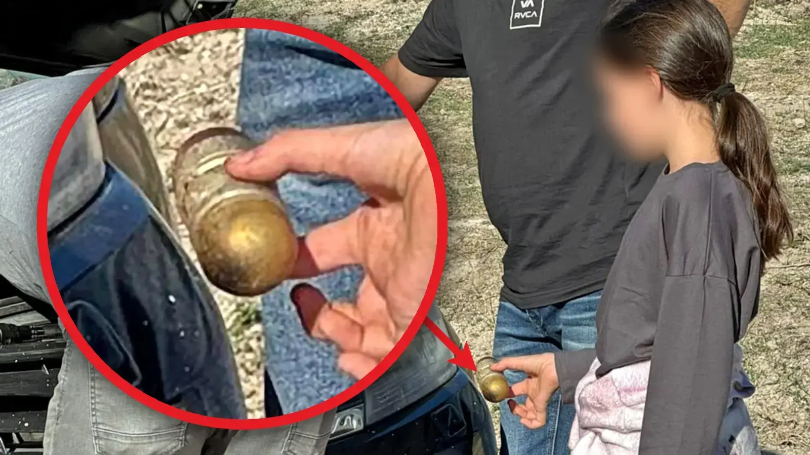 ילדה מצאה נפל של רימון מטול בטיול בצפון